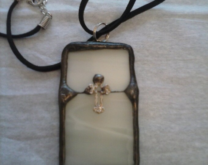 Stained Glass Cross Pendant - Etsy