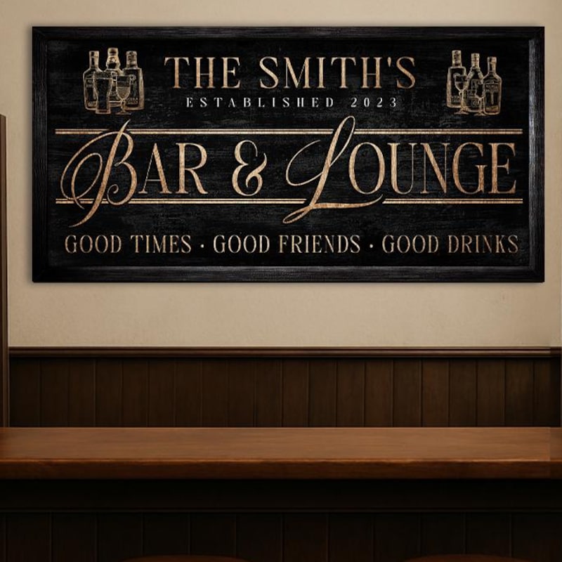 Personalized Bar Signs - Etsy