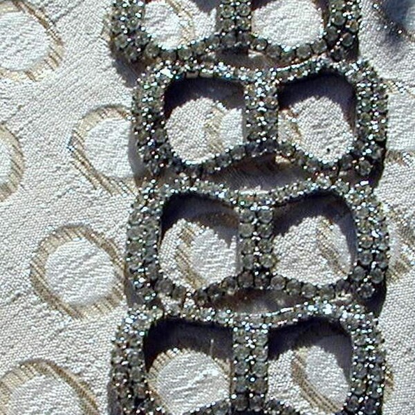 Four Rhinestones Clips,Embellishment, Crazy Quilts