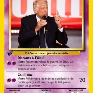 Dominique De Villepin - Carte #12 du Pokedeche