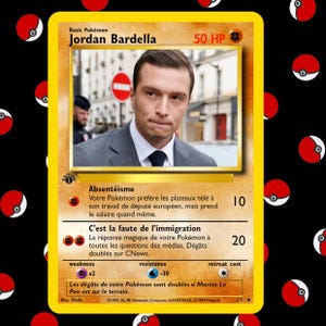 Jordan Bardella - Carte #4 du Pokedeche