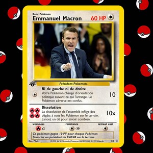 Emmanuel Macron - Carte #7 du Pokedeche