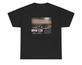 BMW E39 Vintage Style Heavy T Shirt, bmw shirt, vintage car tee, gifts for car guys, german car, car shirt, vintage tee, vintage car tee