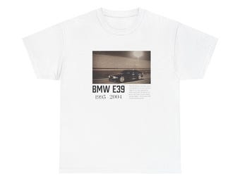 BMW E39 Vintage Style Heavy T Shirt, bmw shirt, vintage car tee, gifts for car guys, german car, car shirt, vintage tee, vintage car tee