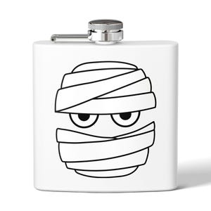 Mummy-themed Stainless Steel Flask - Perfect for Halloween Parties, Gifting, Tailgating, Camping, and Fun Celebrations
