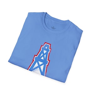 Retro Houston Oilers T-Shirt, NFL Graphic Tee, Football Gift, Unisex Tee Shirt, Vintage Oil Derrick Tee