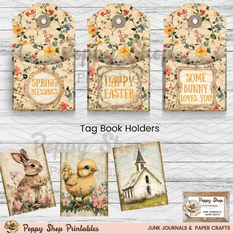 Mini Book, Printable Mini Book, Miniature Book, Spring, Easter, Spring ...