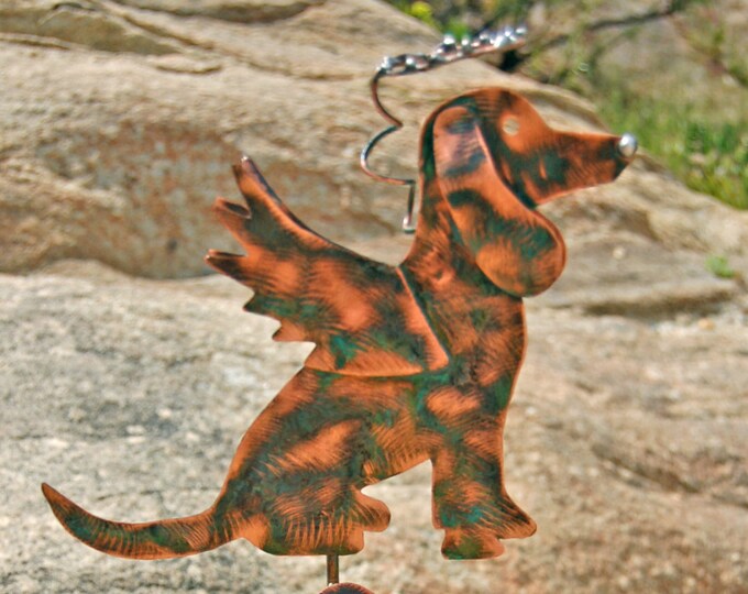 DACHSHUND Metal Garden Art Pet Memorial Copper Garden Stake Etsy