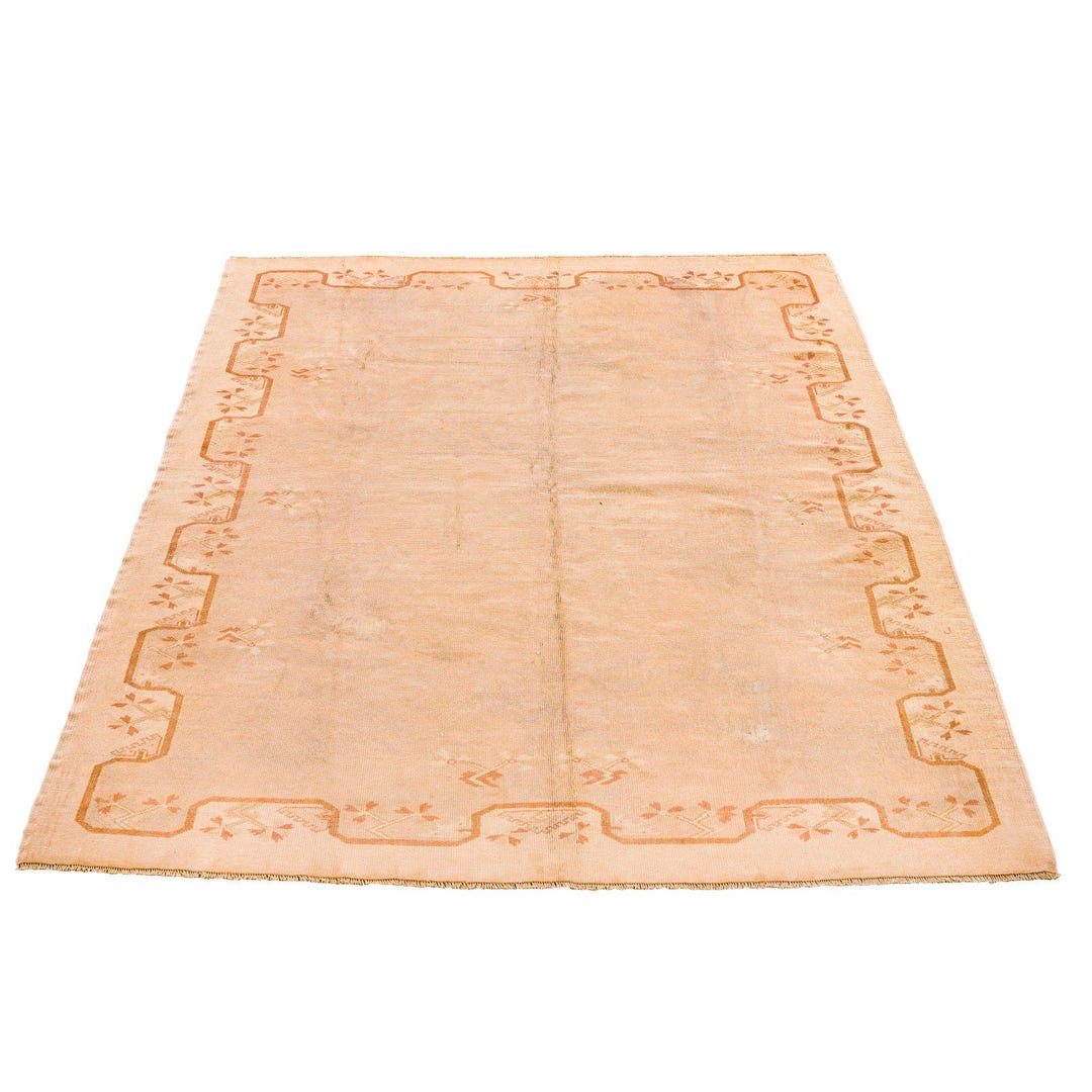 6x7 Rug 6x7 Beige and Brown Vintage Area Rug - Etsy