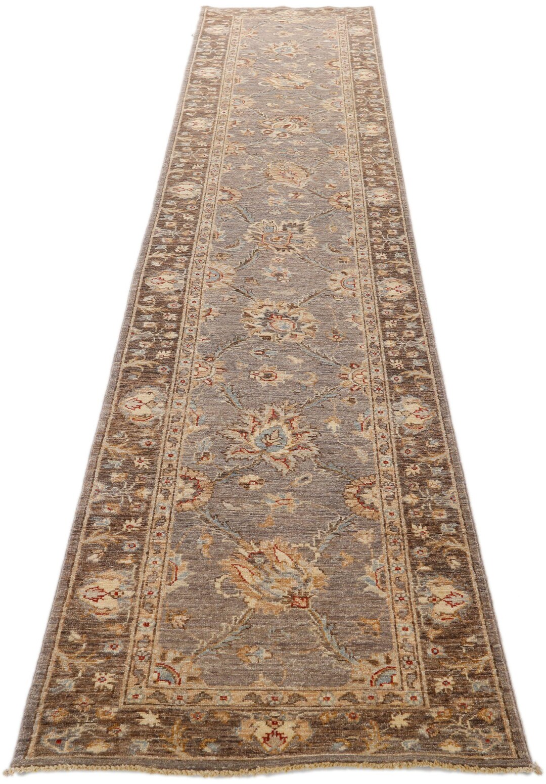 3x13 Light Brown and Brown Vintage Area Runner - Etsy