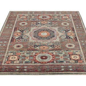 5x7 Green and Multicolor Vintage Area Rug