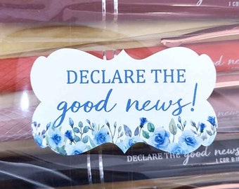 JW 2024 convention Stickers with bags bulk, declare the good news, dessert labels snack treat gift bags decorative stickers 6 designs