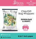 DIY printable chip gift bag wrappers template, JW pioneer meeting Digital File Instant Download