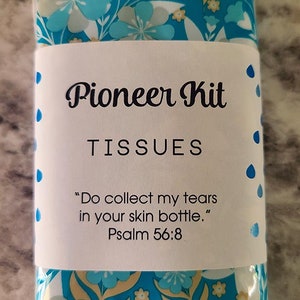 2x4 printed stickers Tissue wrappers pioneer school gift labels