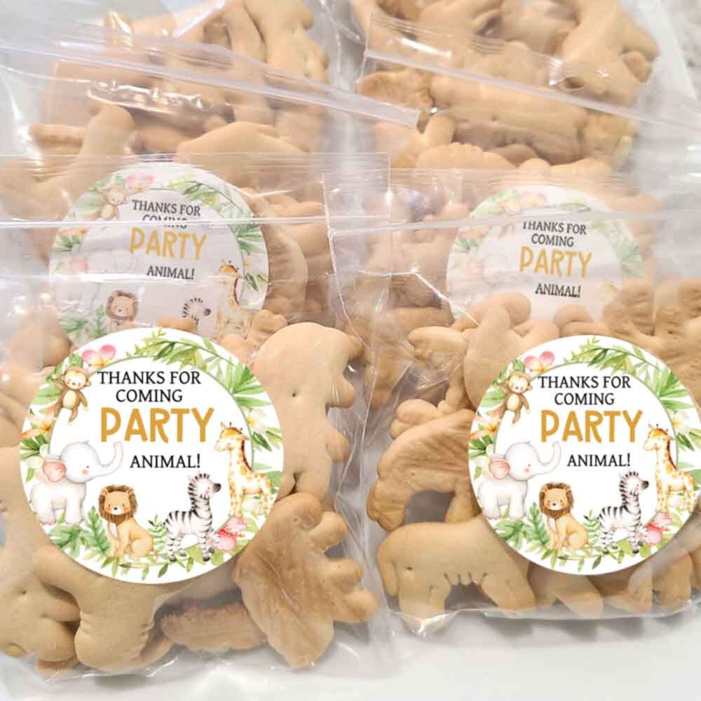 Diy Safari Theme Jungle Baby Shower Favors Inch Safari Stickers