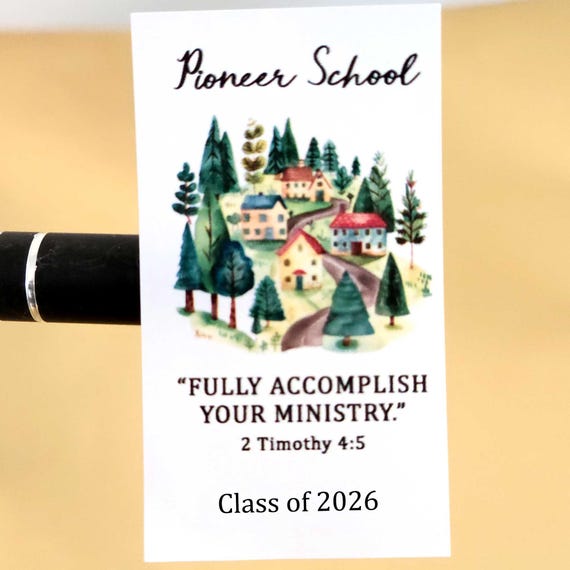 Hand sanitizer labels 2026 JW Pioneer school gift stickers English or Spanish