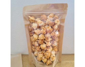 Empty Bags kraft baby shower treat popcorn favors wedding snack Stand up pouches zipper rustic brown goody graduation