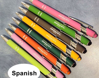 Español Spanish Pen pack with stylus pioneer school gift for sisters or brothers psalm 56:3 2024 year text letter writing baptism gift