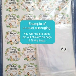 1.9 inch Stickers with paper bags JW 2026 international convention gifts bulk, eternal happiness snack treat gift bags labels Bild 3