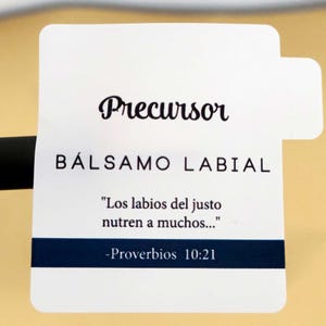 Español Spanish Printed lip balm Labels Precursor JW Pioneer school gift DIY stickers