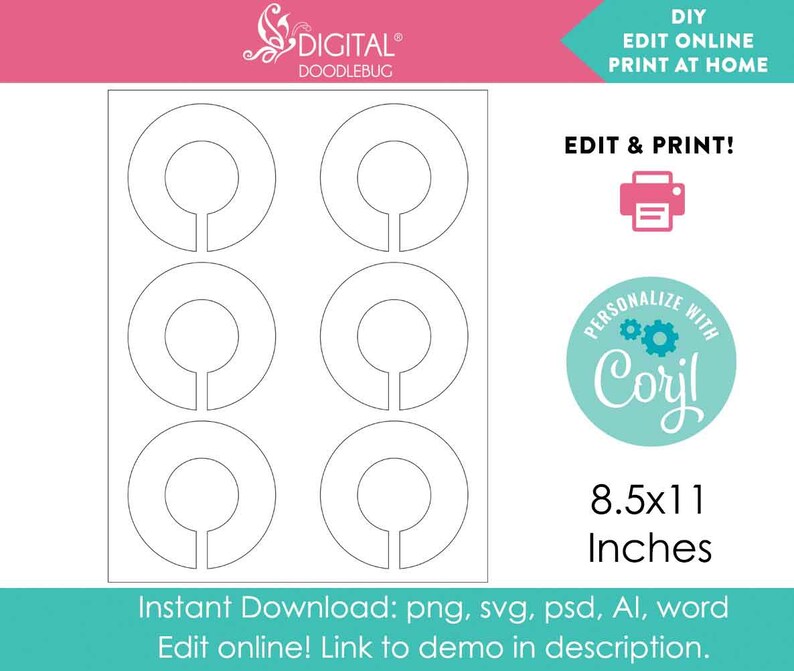 DIY Closet Divider Template Printable File Instant Download - Etsy