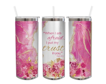 2024 year text 20oz Skinny Tumbler Cup Jw pioneer gifts travel mug sister, pink floral roses gold marble insulated stainless steel tumbler