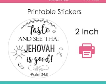 DIY printable 2 inch round stickers template Pioneer school appreciation gift Digital Instant Download