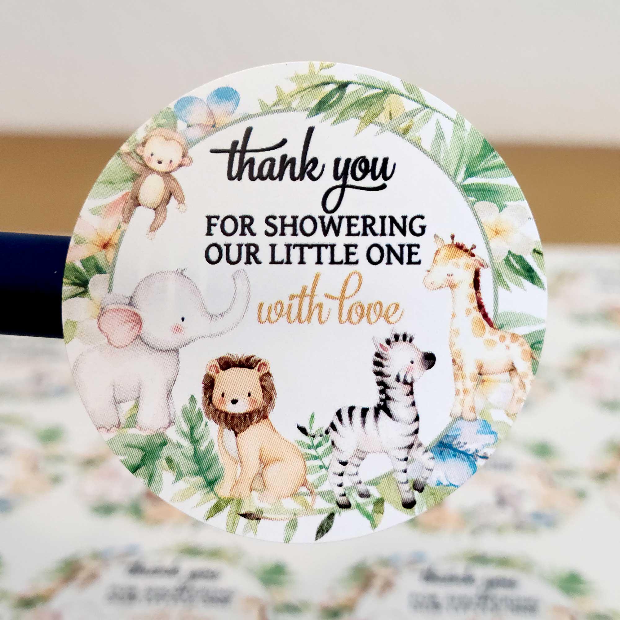 Safari Jungle Baby Shower Foam Favors – 5, 10, 15 Or 20 Pack, Unisex Animal Decorations