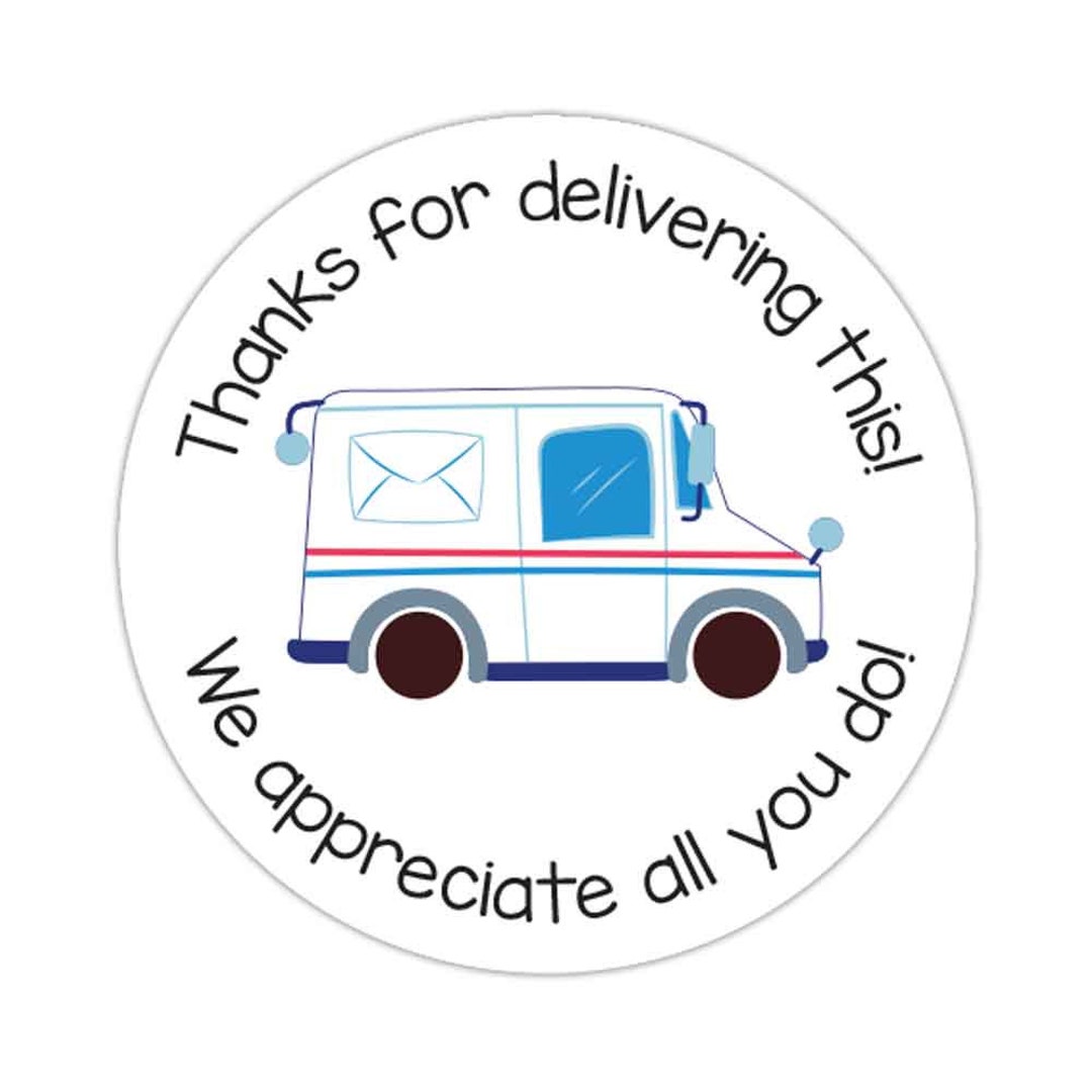 1.5 Round Mailman Appreciation Mail Carrier Thank You Etsy