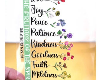 Floral fruitage of the spirit sticker UV DTF label 4.25x2.9
