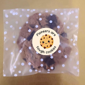 1.9 inch Stickers with bags Jw pioneer gifts bulk, pioneers are tough cookies labels