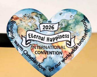 2026 International Convention Stickers for Gifts Eternal Happiness