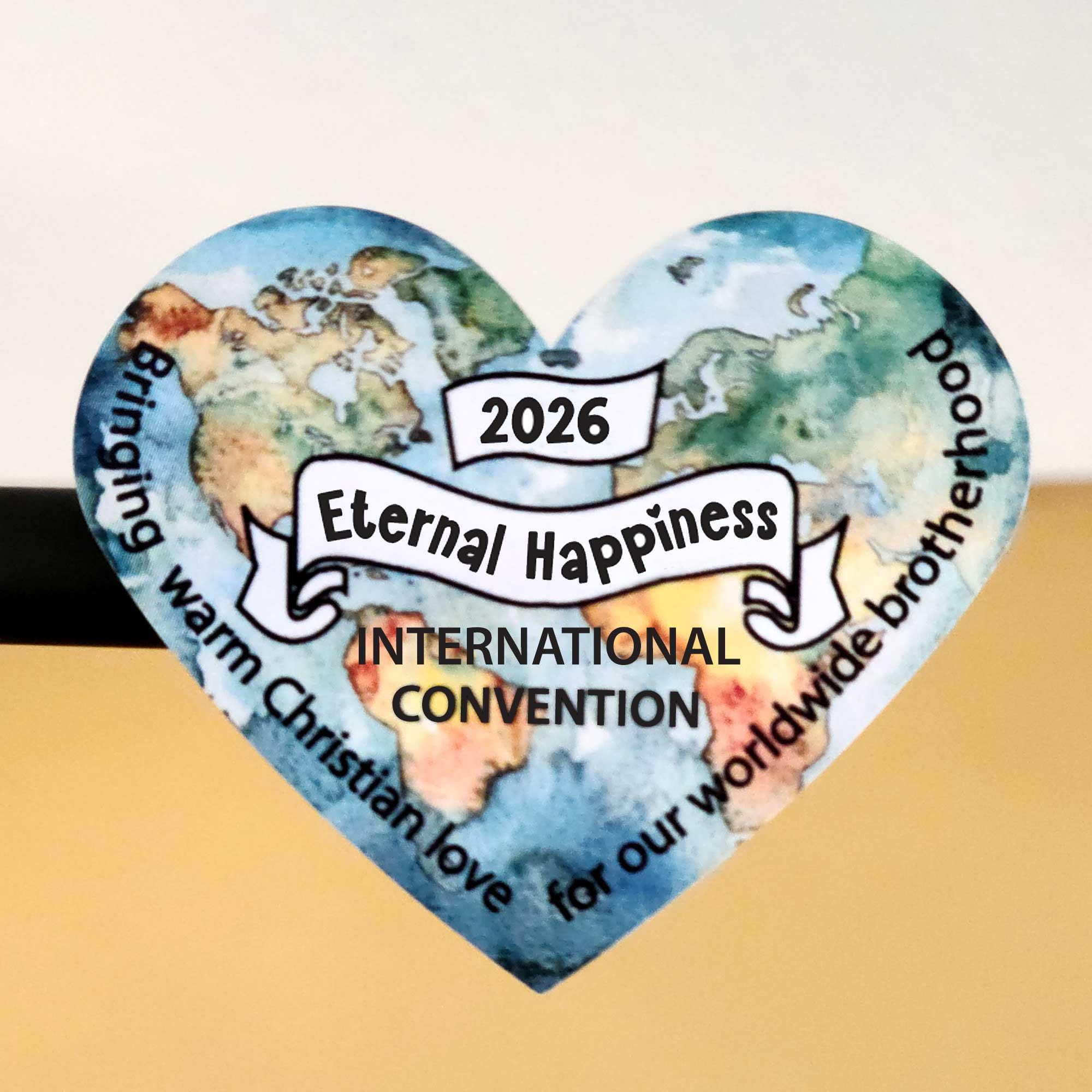 2026 International Convention Stickers for Gifts Eternal Happiness