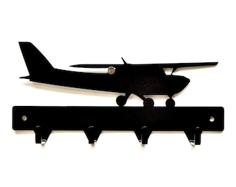 Airplane Metal Art Key Rack