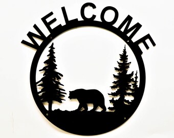 Welcome Cabin Sign Wall Art