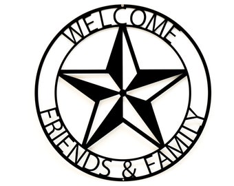 Welcome Friends & Family Wall Art