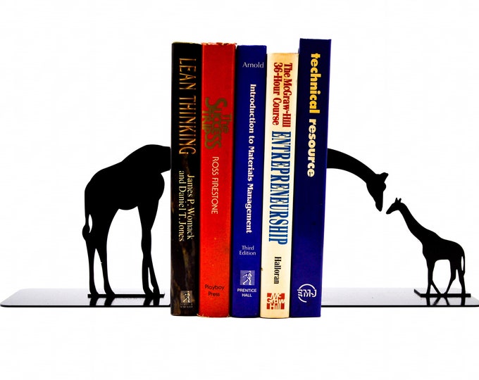 Giraffe Family Bookends