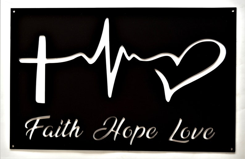 Faith Hope Love Wall Art - Etsy