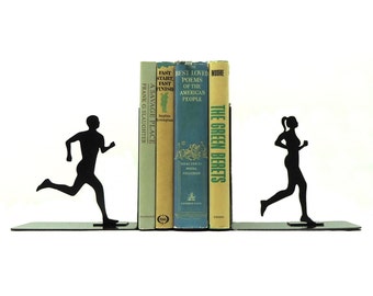 Running Couple Bookends