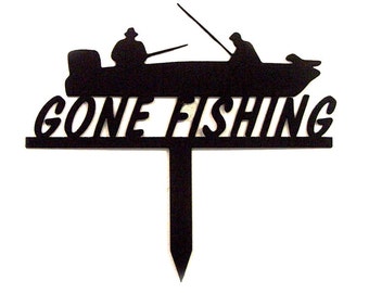 Gone Fishing & Boat Yard Stake