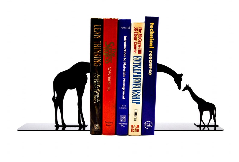 Giraffe Family Bookends image 1