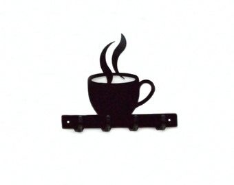 Coffee Cup Key Rack