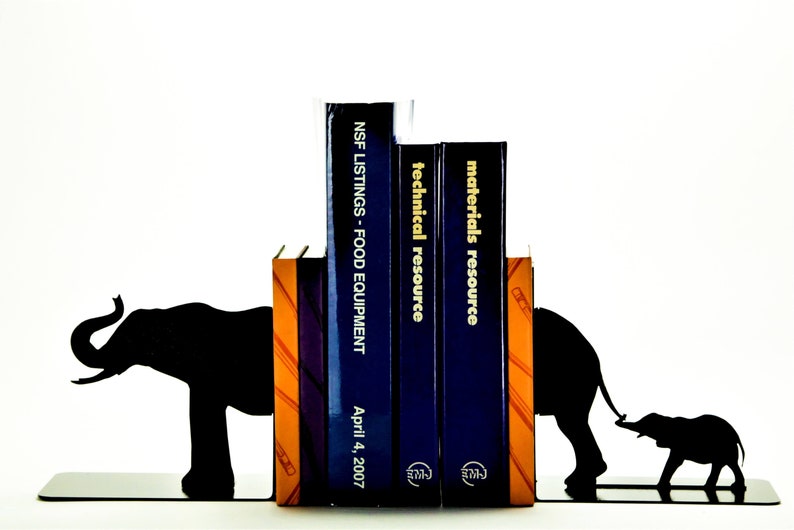 Elephant Family Bookends image 1