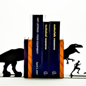 T-Rex Attack Bookends