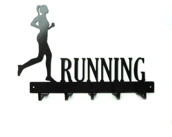 Running Woman Medals Rack