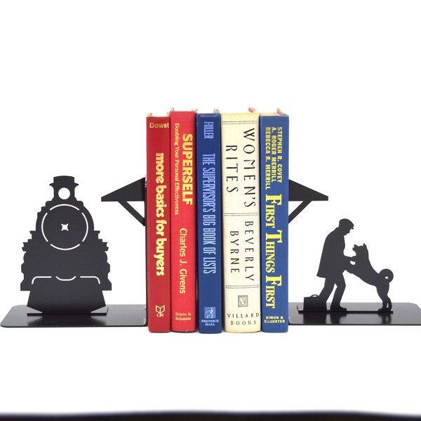 Train Bookends Etsy