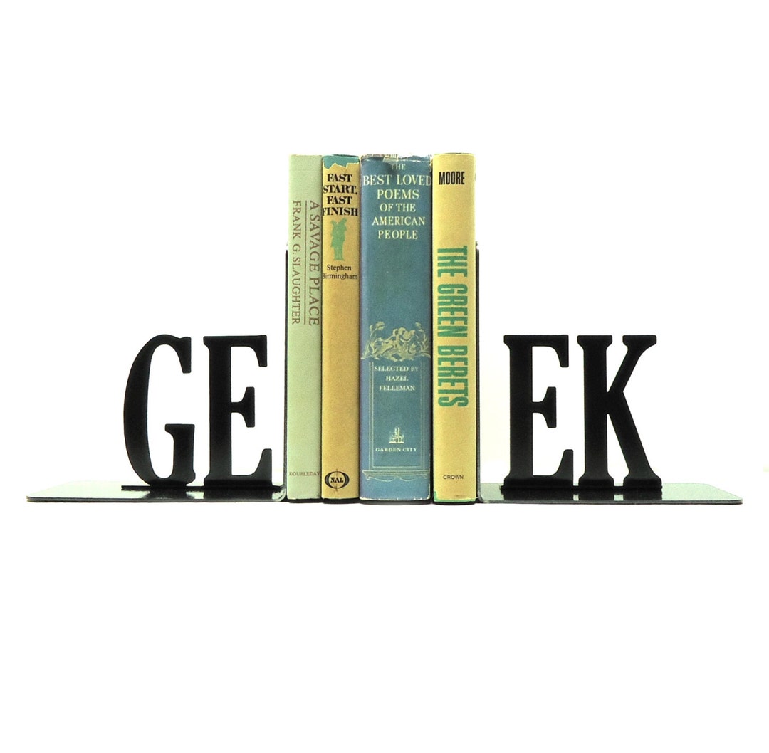 Geek Bookends Etsy