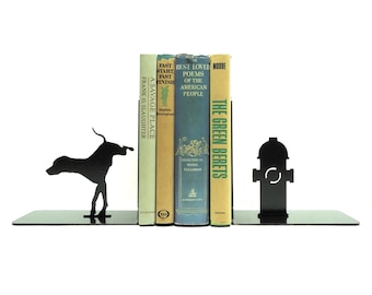 Dog & Fire Hydrant Bookends