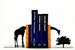 Grazing Giraffe Bookends 