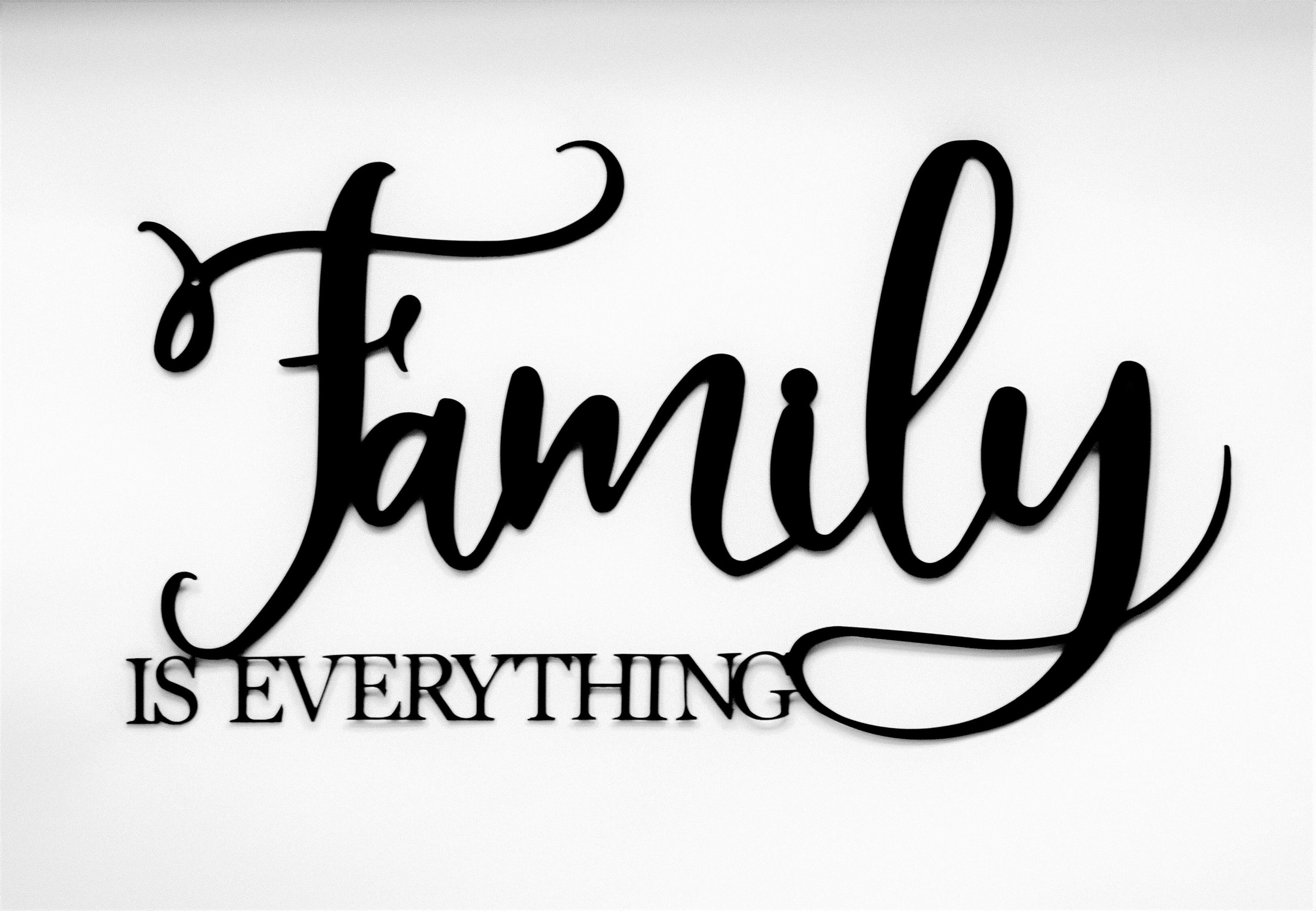 Family is everything. Family Rules.